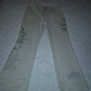 NWOT RARE Ralph Lauren Botanical Cream Jeans (8)